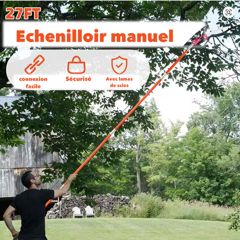 utilisation du coupe branche telescopique professionnel