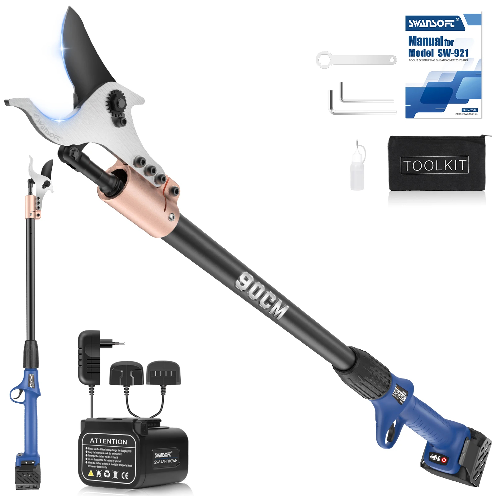 Sécateur électrique télescopique Professionnel SWANSOFT – Image 5